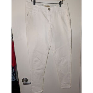 Women's Democracy White Ab Technology Skinny Jeans Size 8